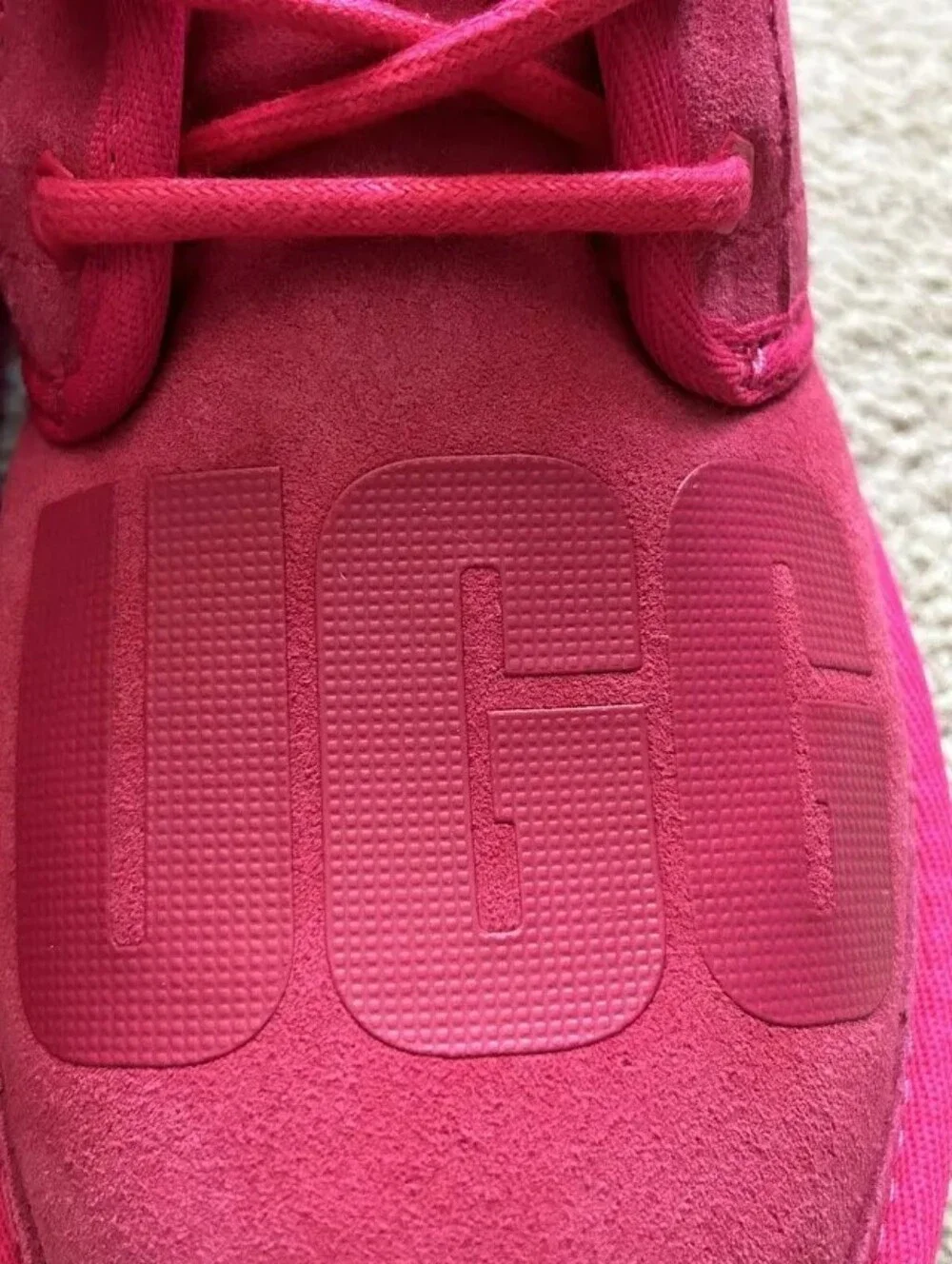 BIG KIDS UGG NEUMEL II SCATTER GRAPHIC RASPBERRY BOOTS US SIZE 4Y= 6.5 Women